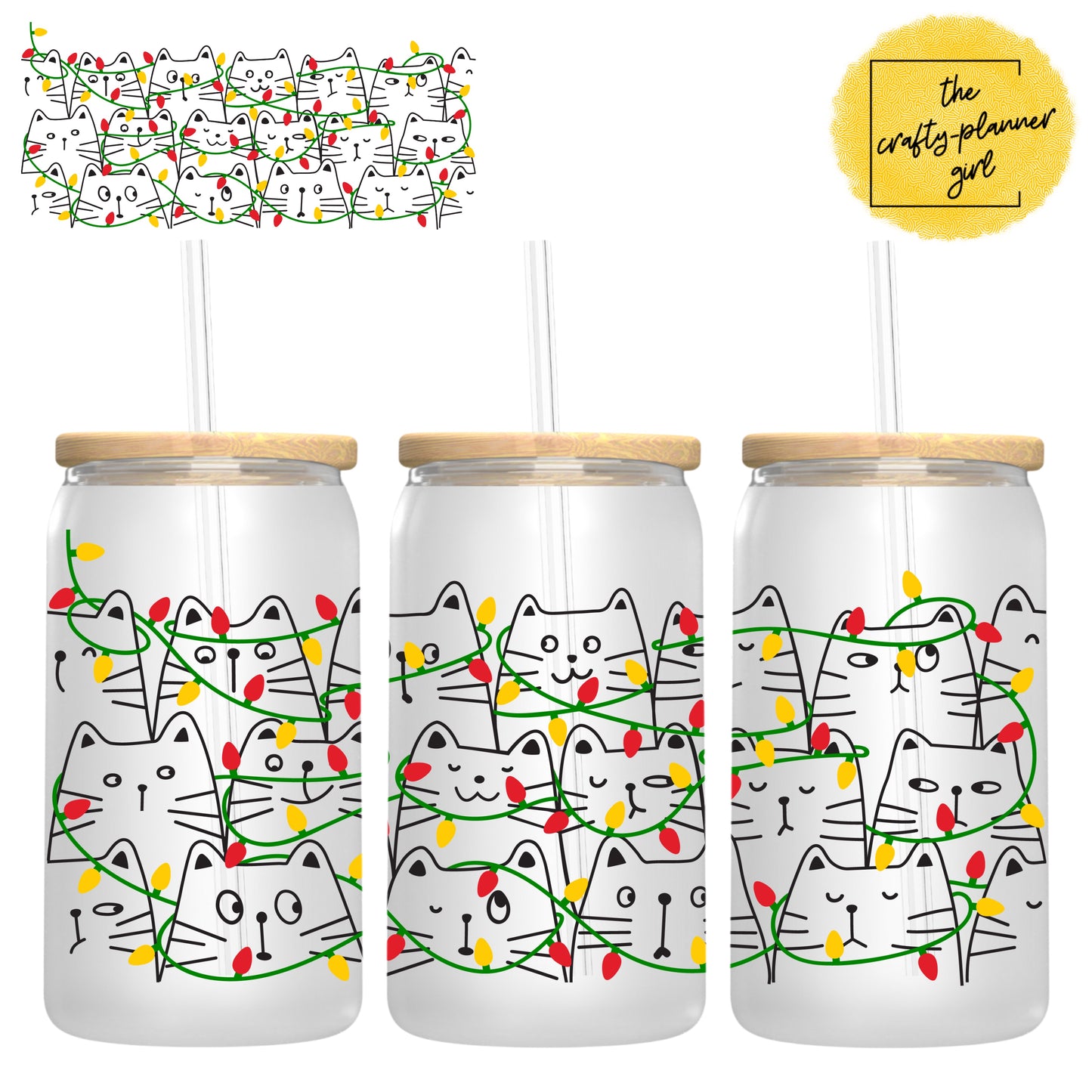 Christmas Light Cats