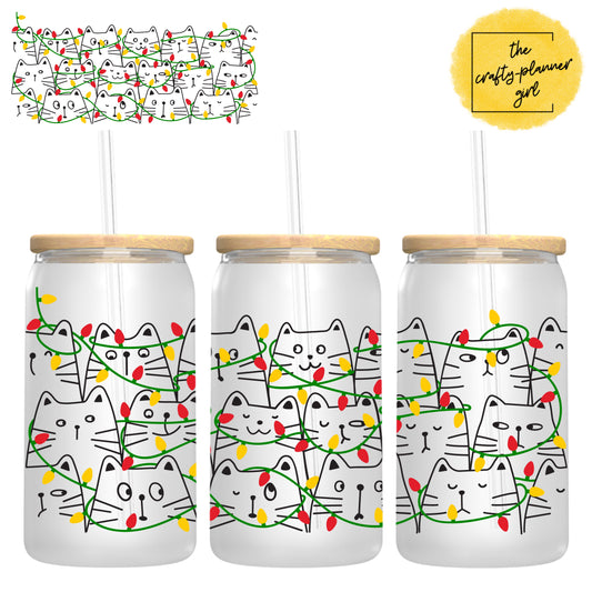 Christmas Light Cats