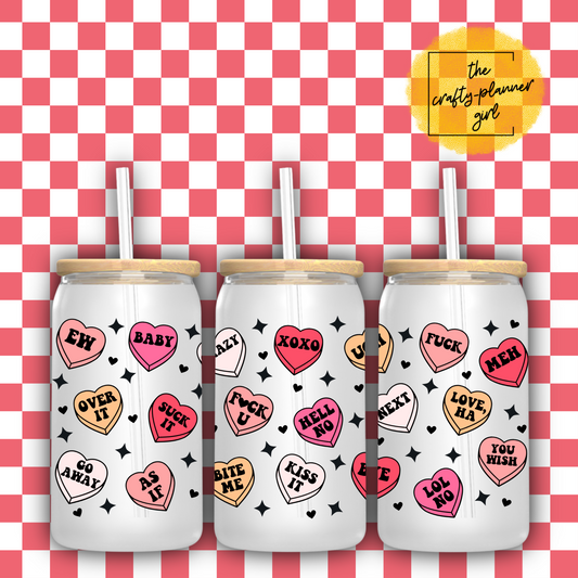 XOXO Beer Glass Can