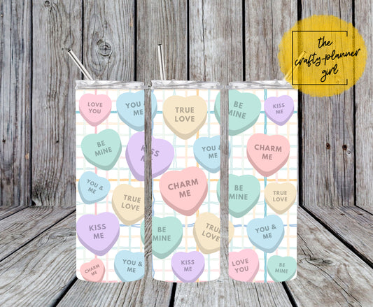 Candy Hearts 20oz Tumbler