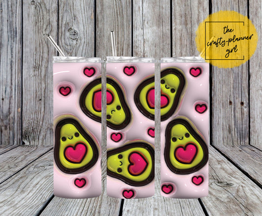 Avocado Heart 20oz Tumbler