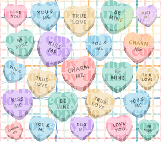 Candy Hearts 20oz Tumbler Wrap